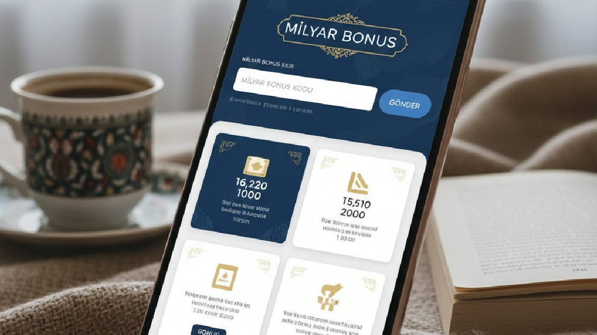 Milyar bonus kodu mobil cihazlarda kolayca aktif edilebilir.